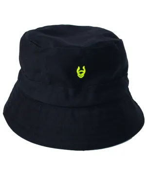 Black Bucket Hat - Mini Metal Logo