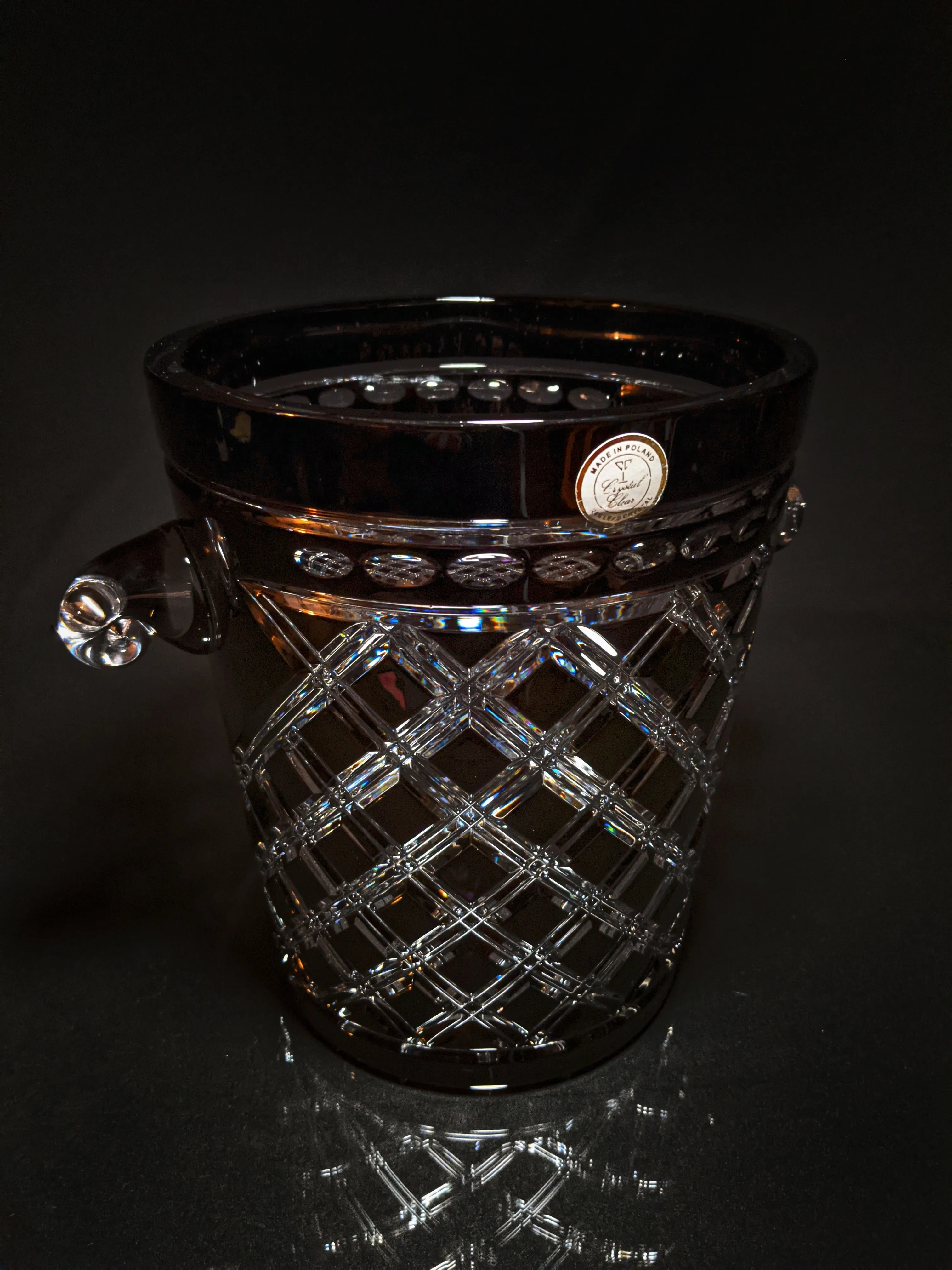 Black Crystal Champagne Ice bucket