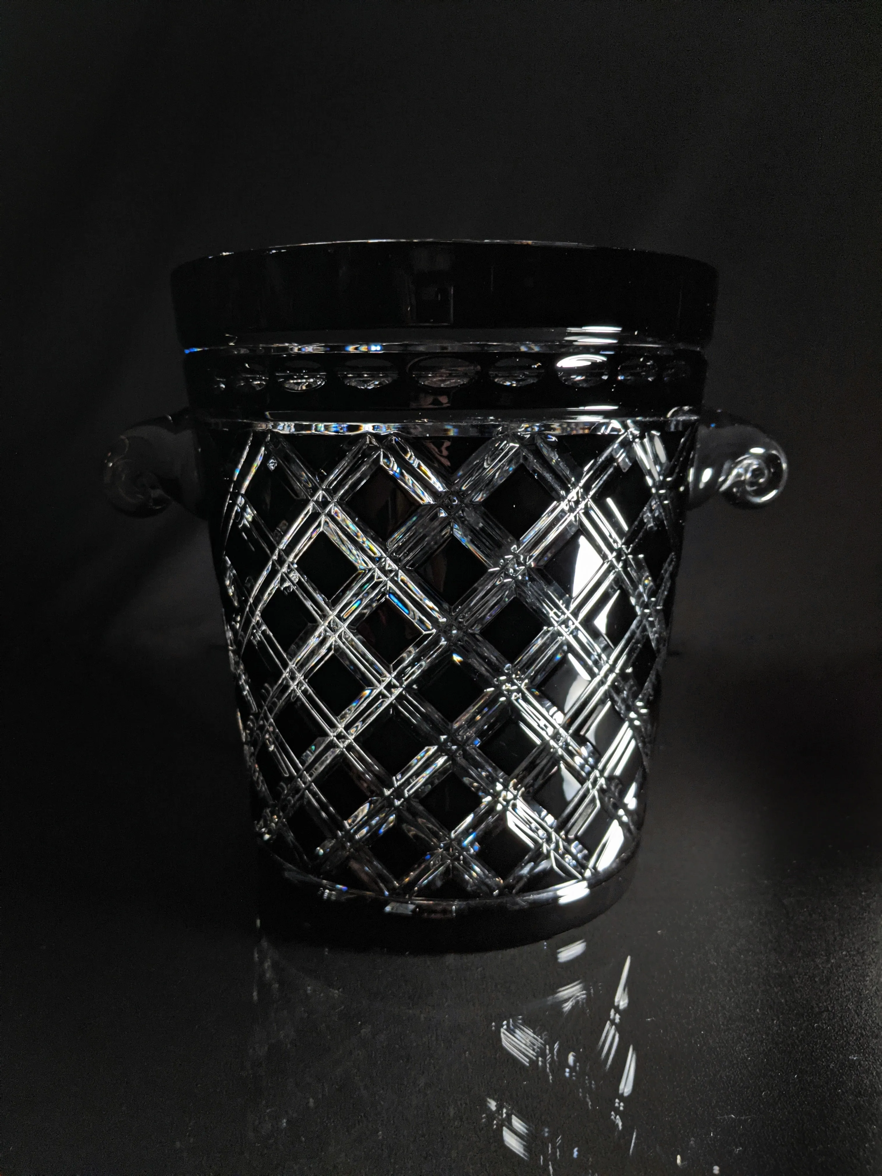 Black Crystal Champagne Ice bucket