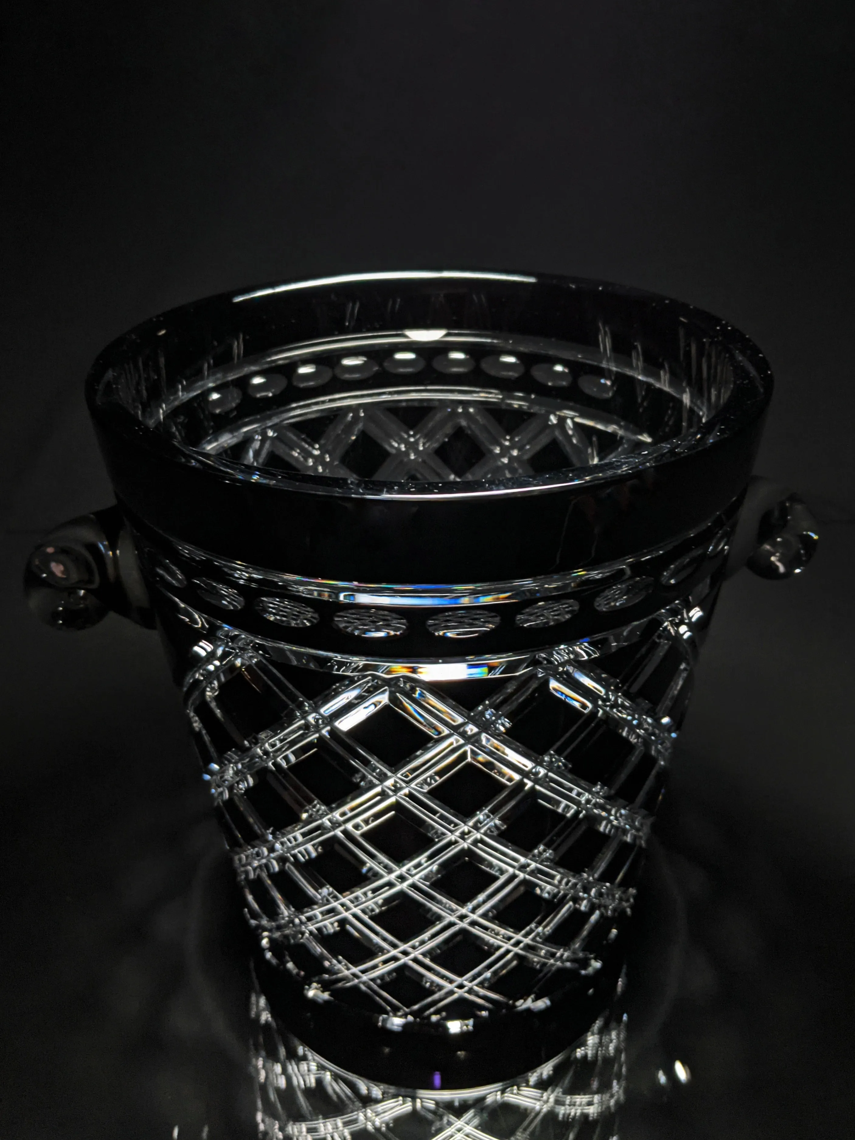 Black Crystal Champagne Ice bucket