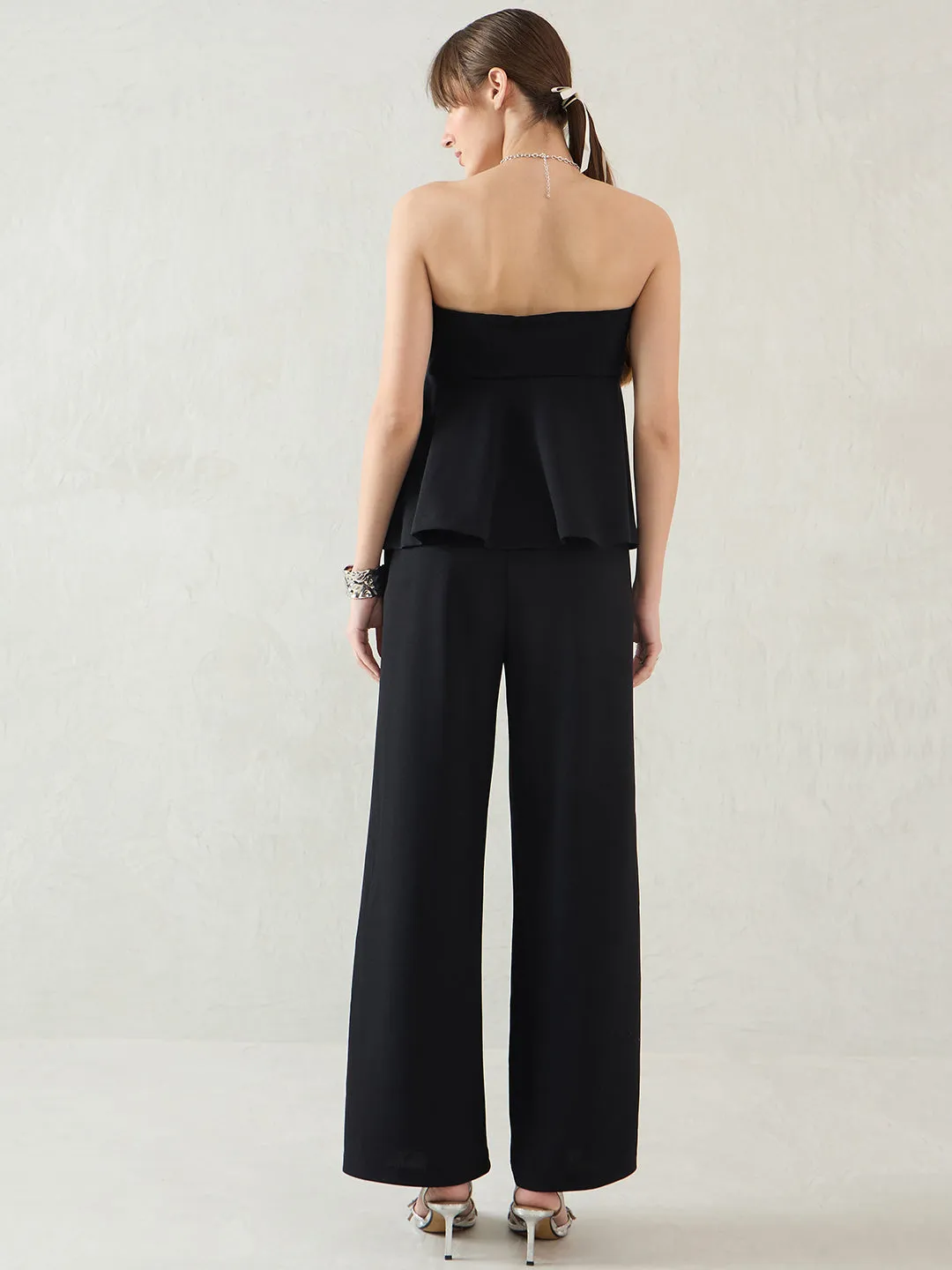 Black Strapless Co-Ord Set