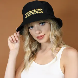 Black Tennis Bucket Hat