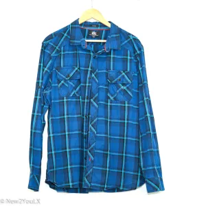 Blue Plaid Button Up (Rock & Republic)