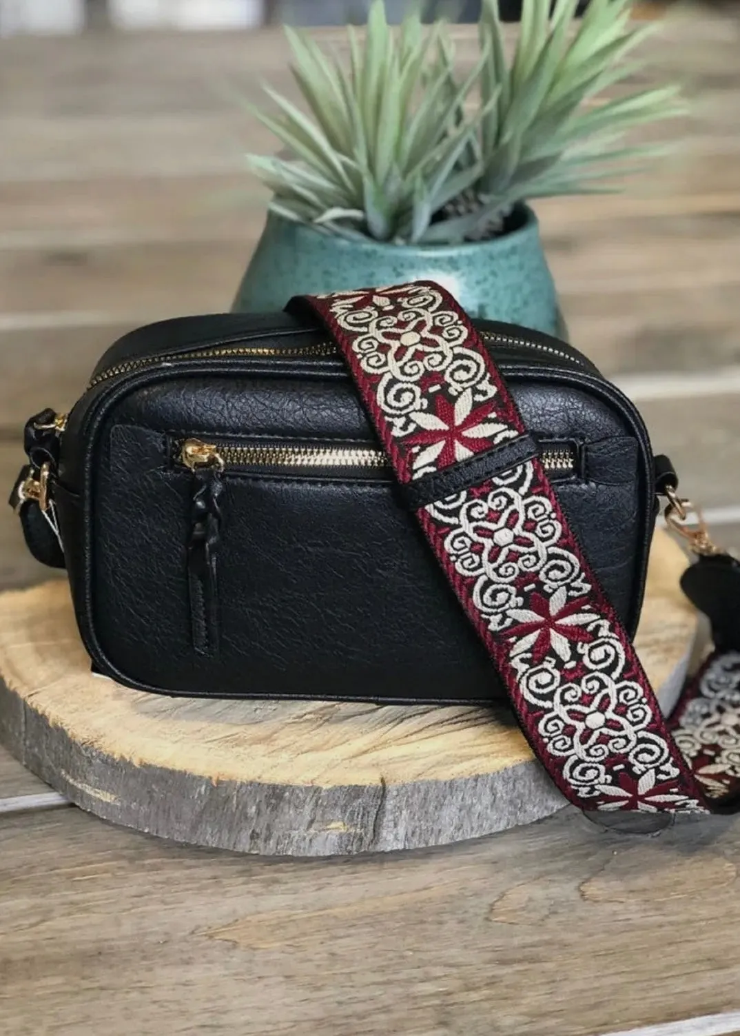 Boho Guitar Strap Crossbody Bag