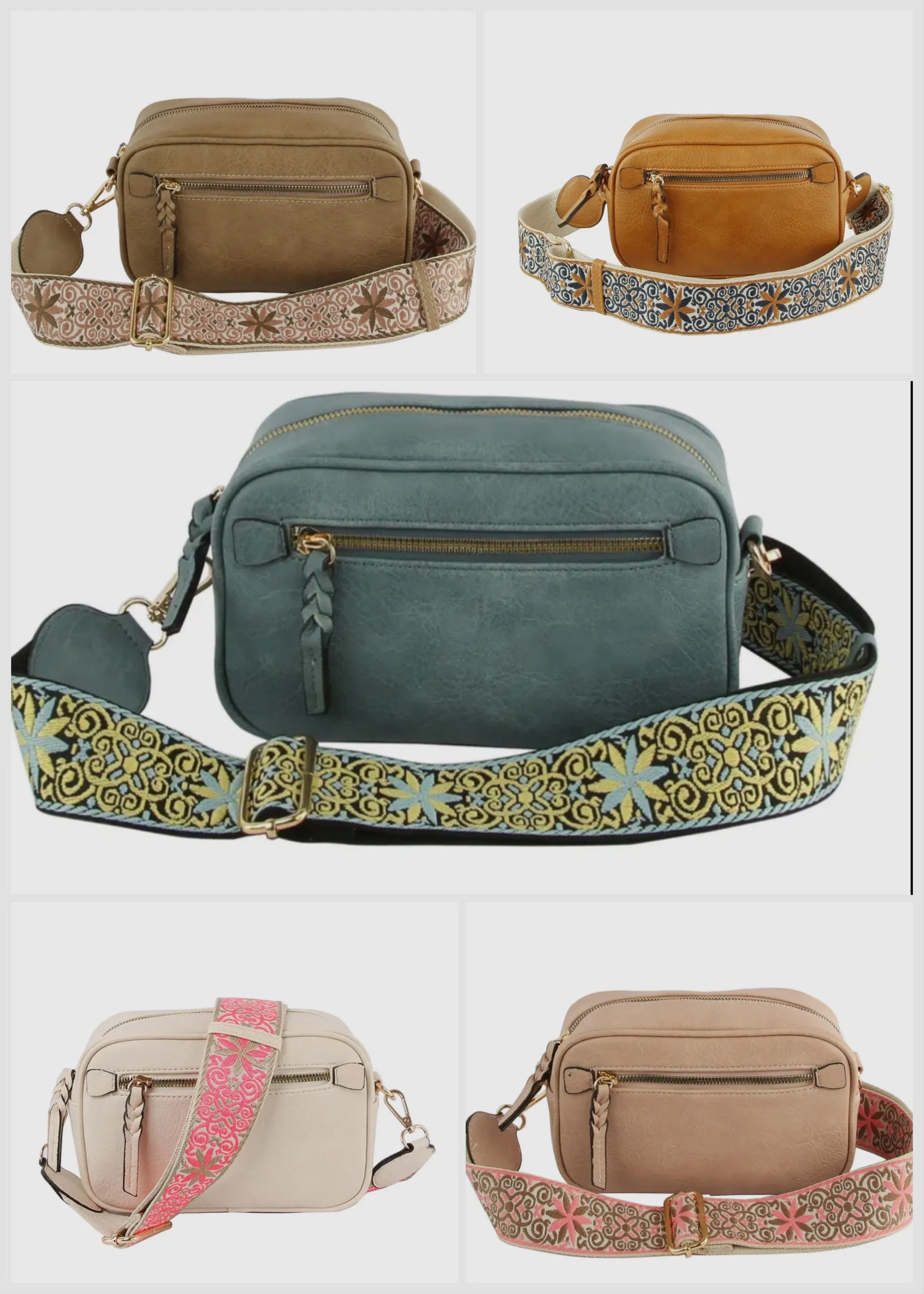 Boho Guitar Strap Crossbody Bag