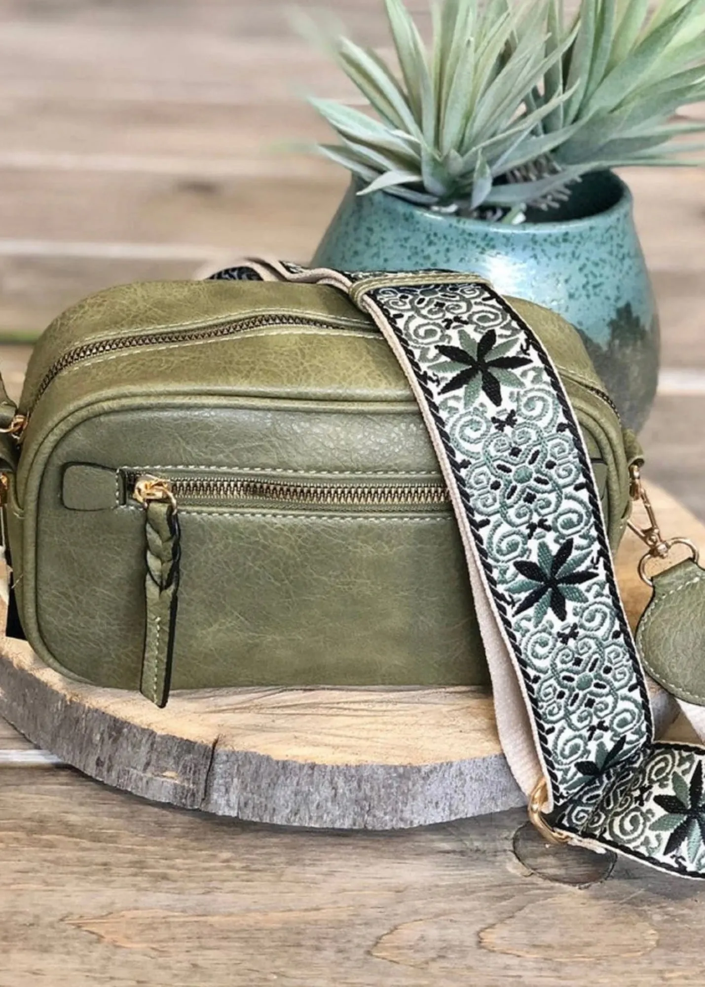 Boho Guitar Strap Crossbody Bag