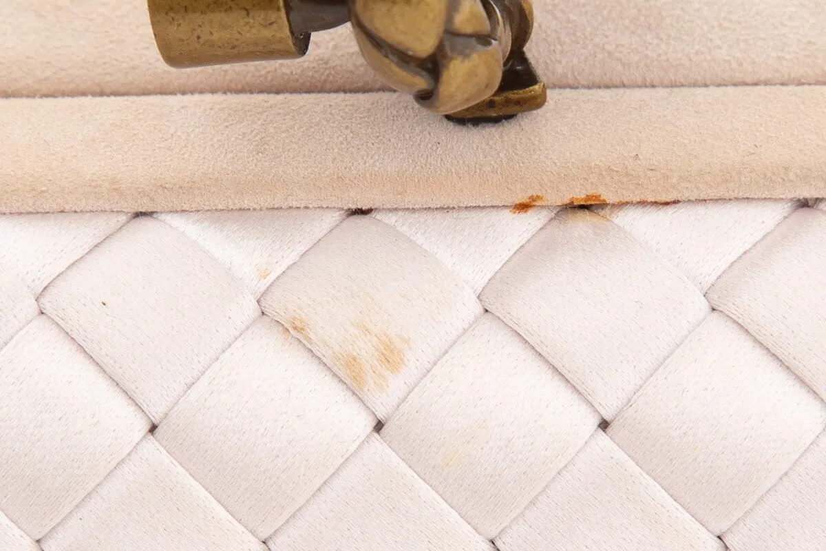 Bottega Veneta Blush Intrecciato Satin Clutch