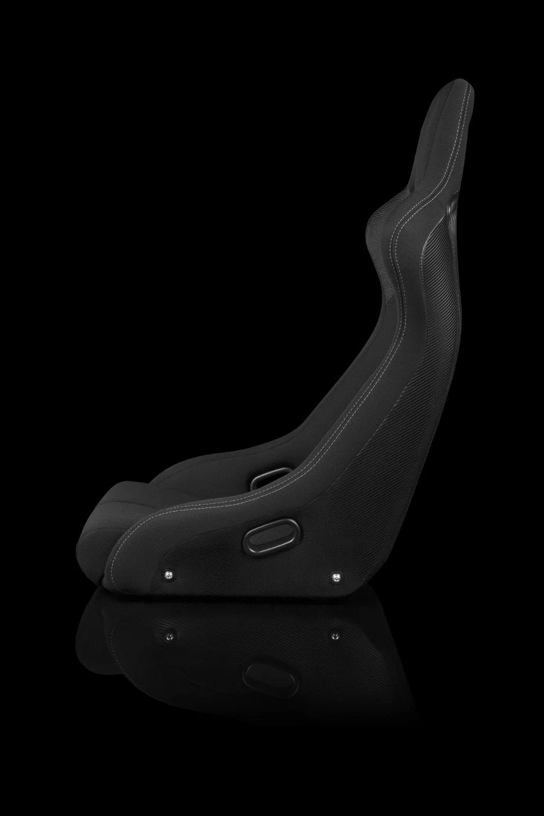 Braum Venom-R Series Fixed Back Bucket Seat - Black Cloth / Carbon Fiber