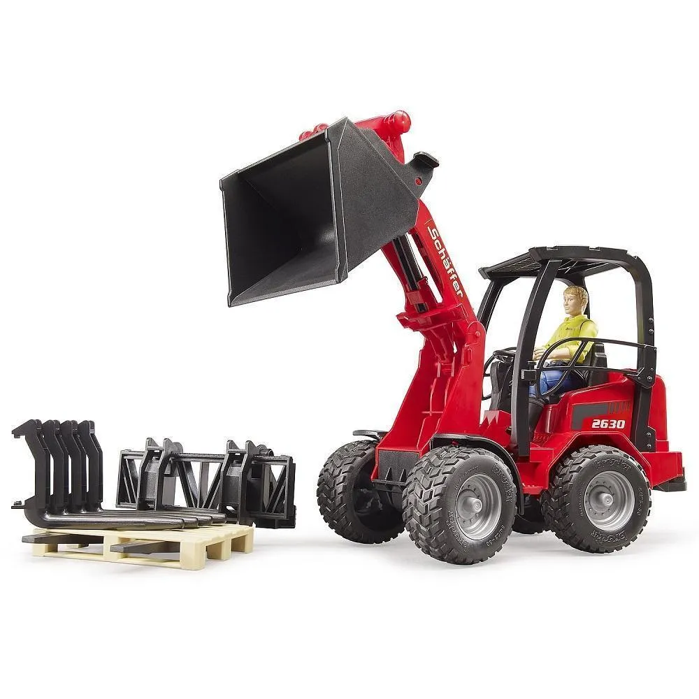 Bruder Schaffer Compact Loader 2630 with Figure & Accessories