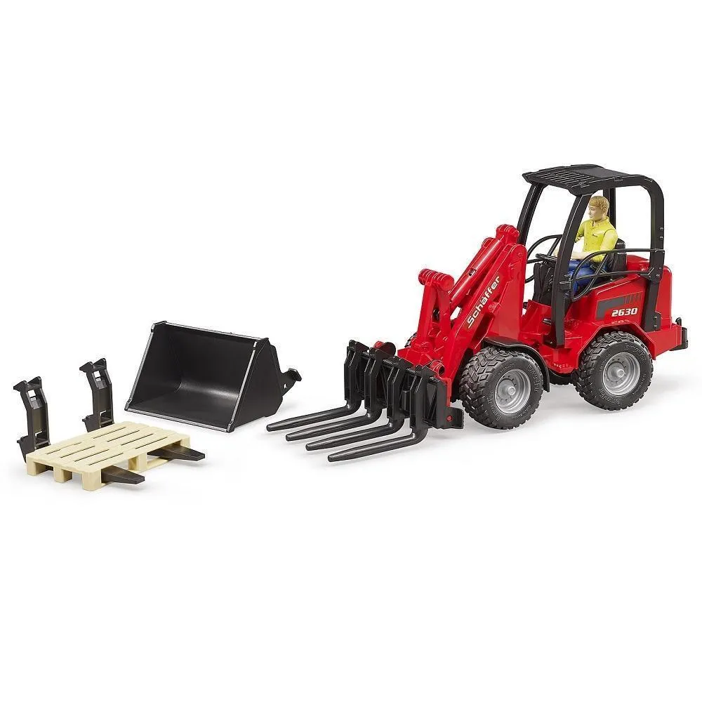 Bruder Schaffer Compact Loader 2630 with Figure & Accessories