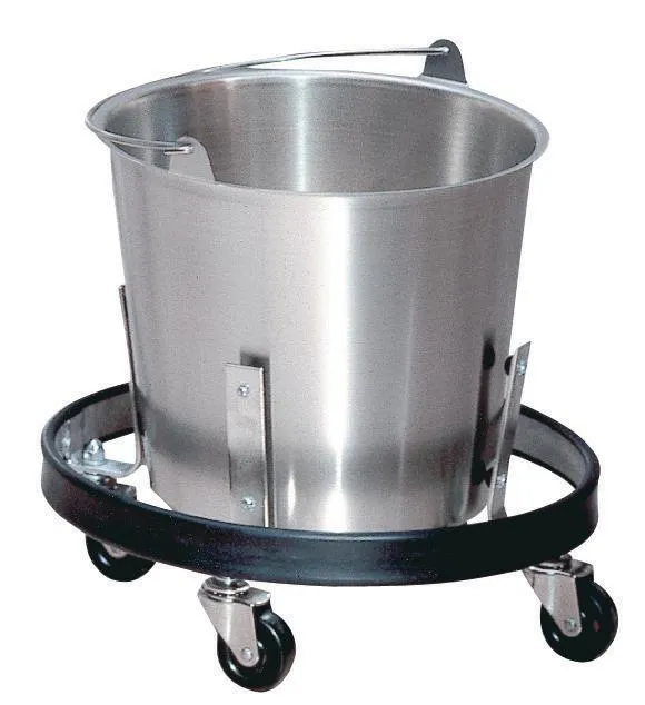 Bucket Kick W/Frame Wheeled S/S 13 Quart by Brewer