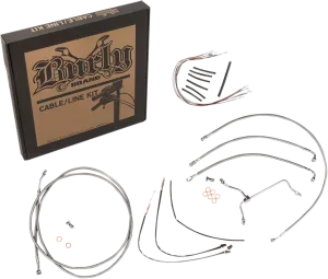 Burly Brand B30-1154 Handlebar Cable/Line Install Kit - Stainless Steel