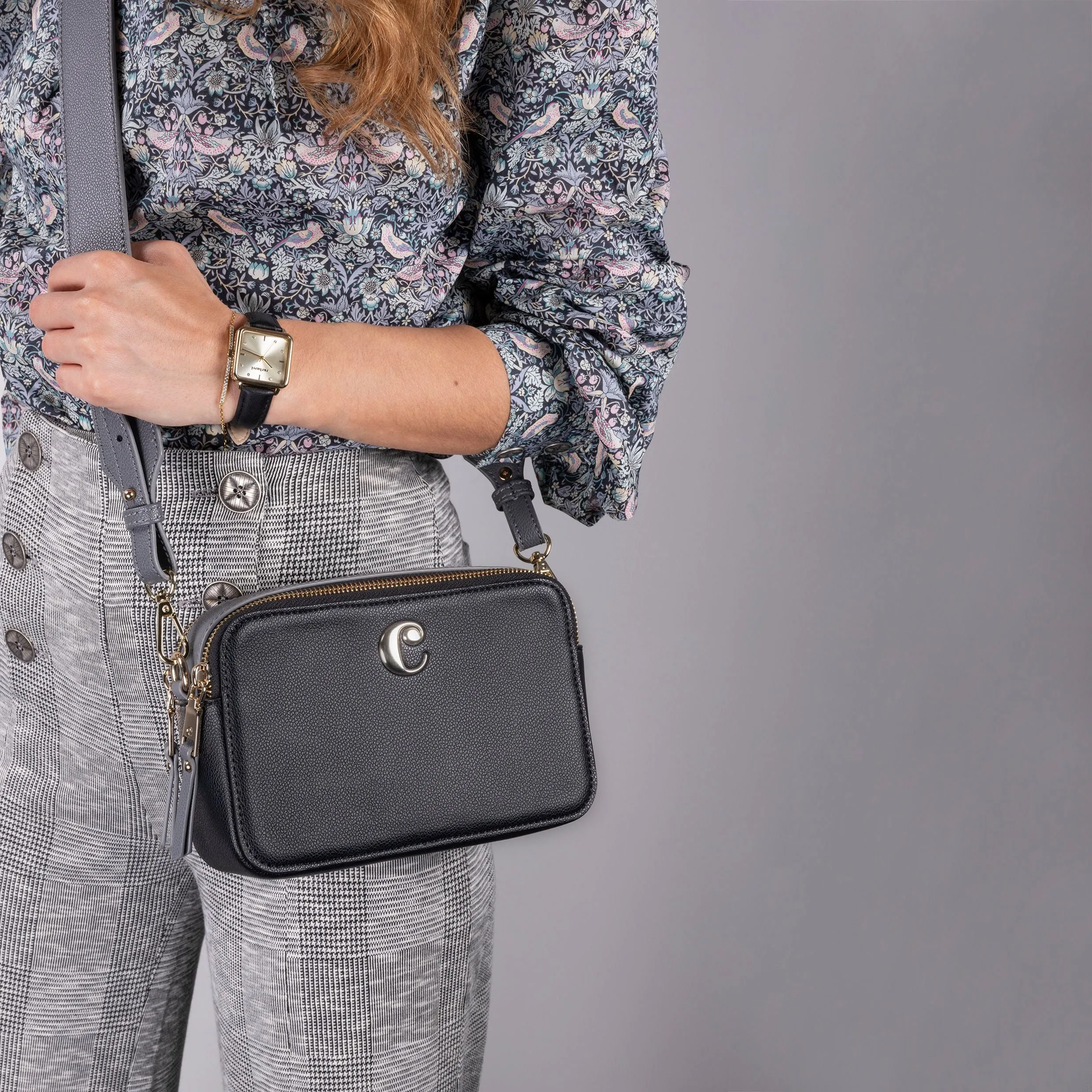 Cacharel CTW036A-Lady bag Garance Black