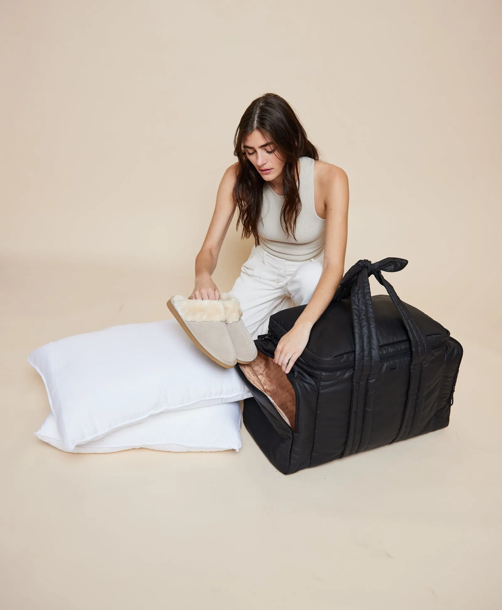 Caraa Baby Hospital Bag | Black Organic Cotton