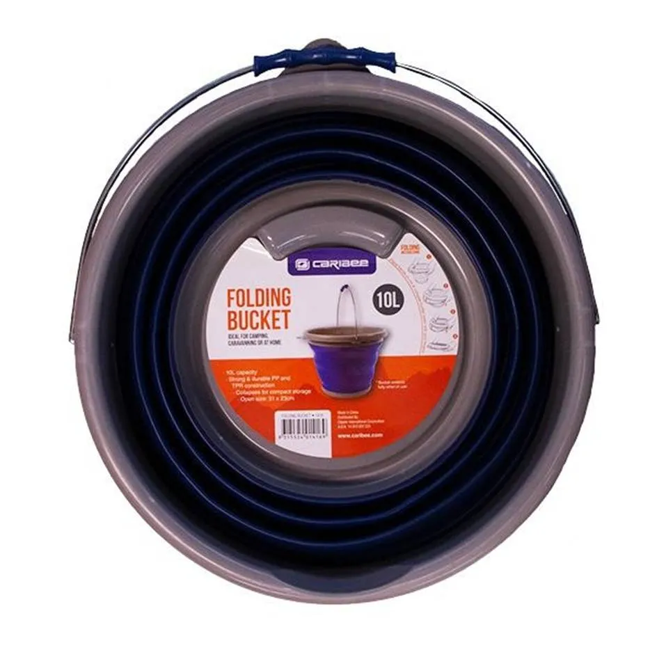 CARIBEE 10 LITRE FOLDING BUCKET