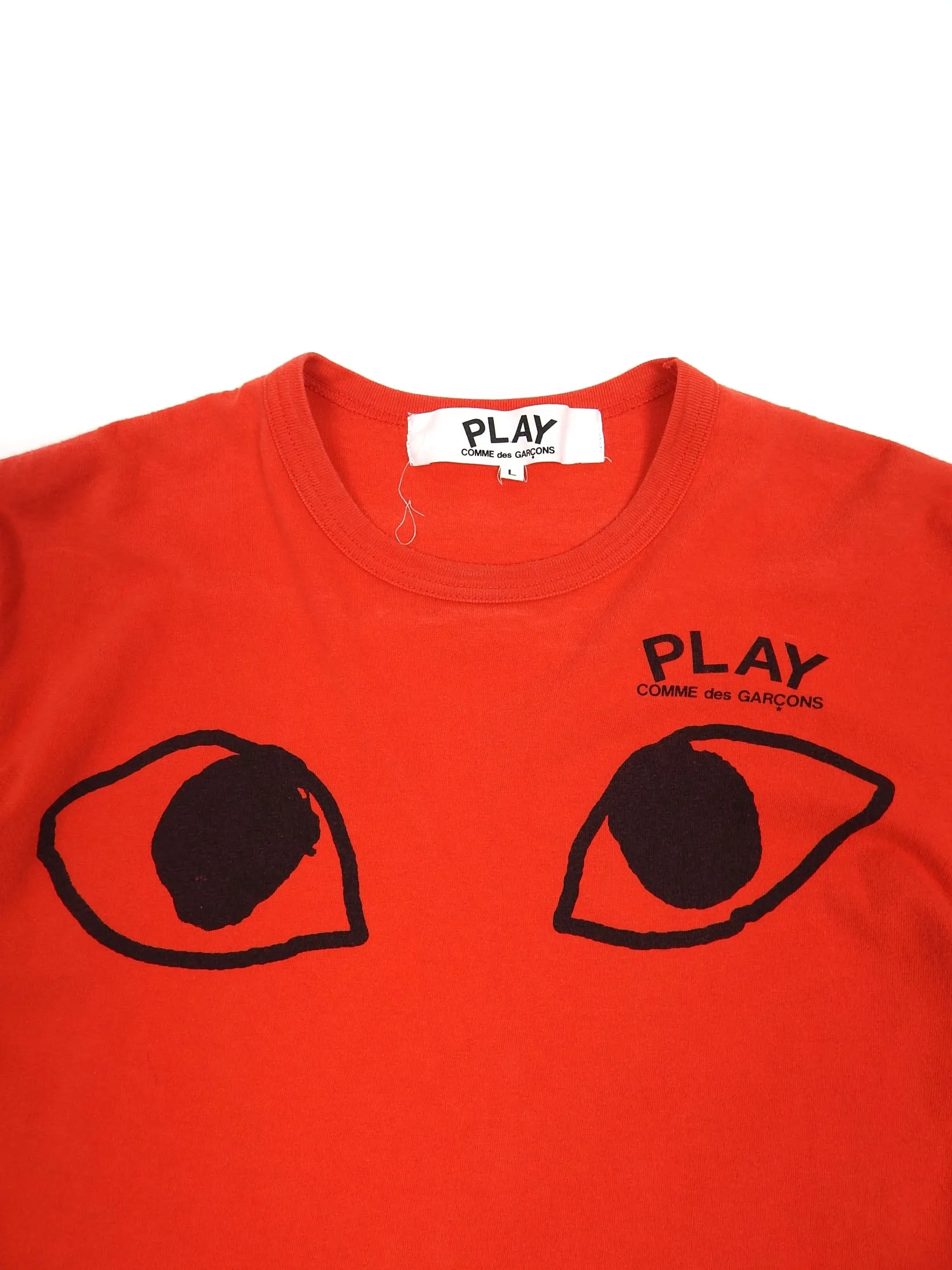 CDG Play 2010 Red Eye Tee Size Large