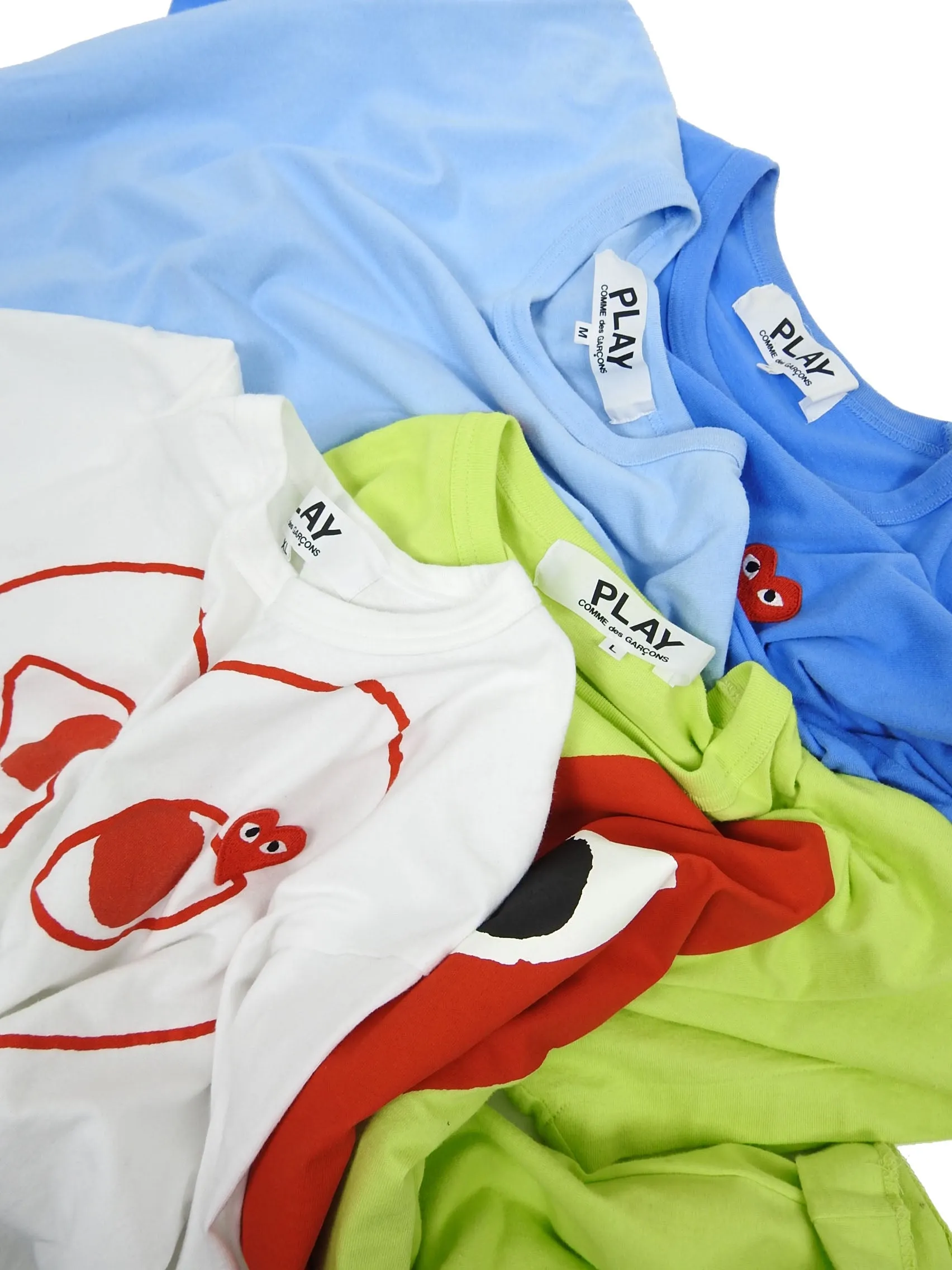 CDG Play Blue 2017 Patch Tee Size Large