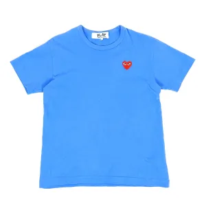 CDG Play Blue 2017 Patch Tee Size Large