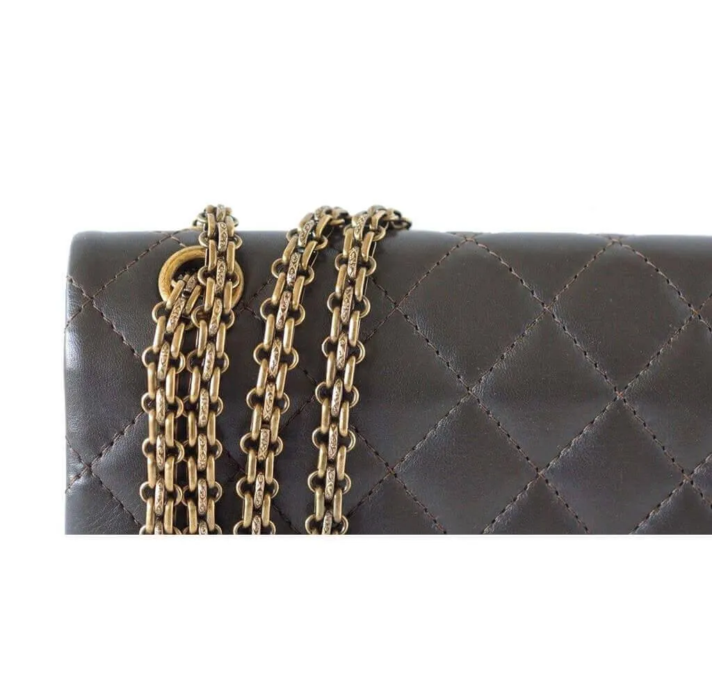 Chanel 2.55 Medium Bag Dark Khaki