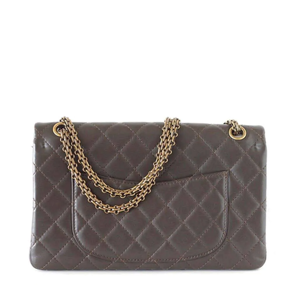 Chanel 2.55 Medium Bag Dark Khaki