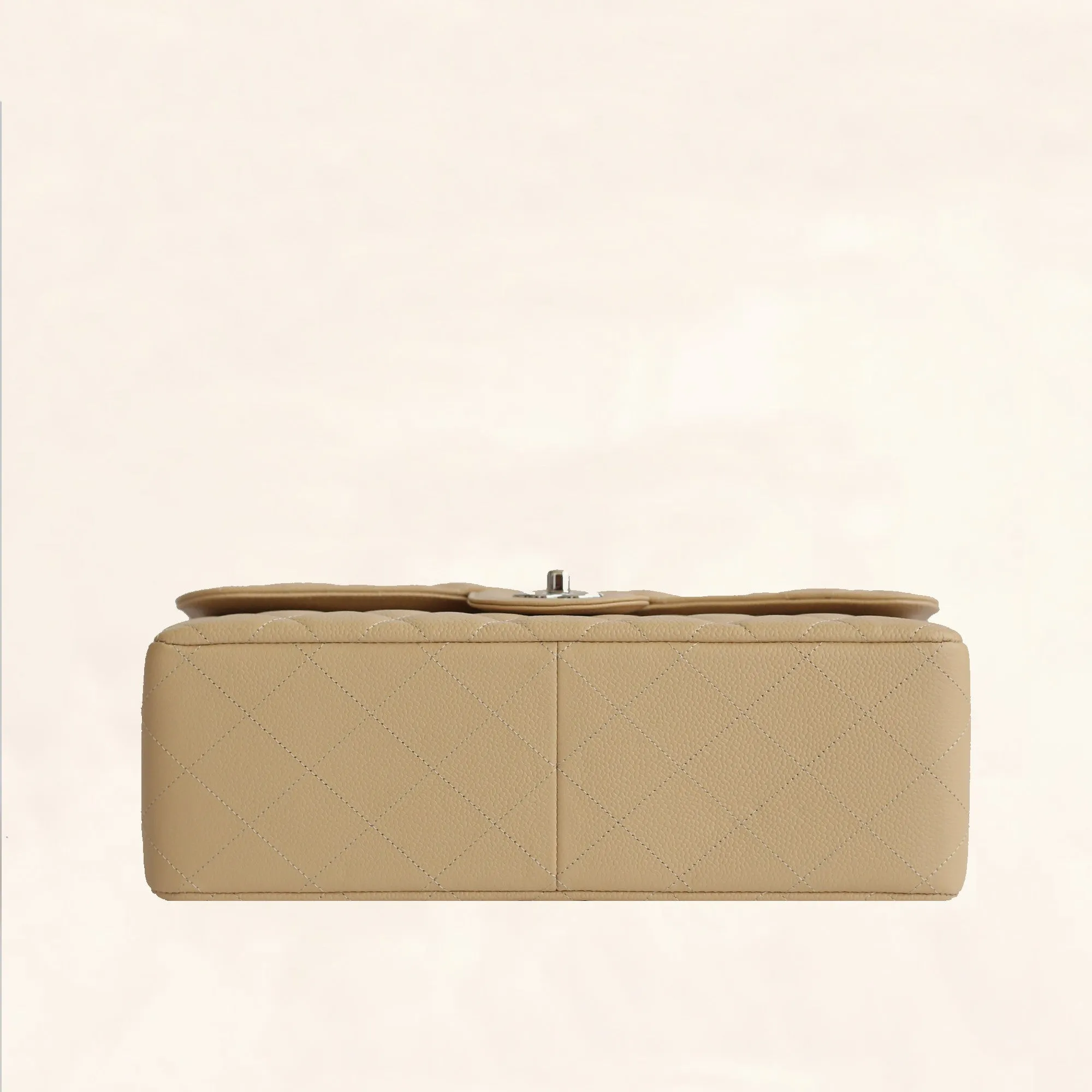 Chanel | Beige Caviar Classic Double Flap Bag | Jumbo