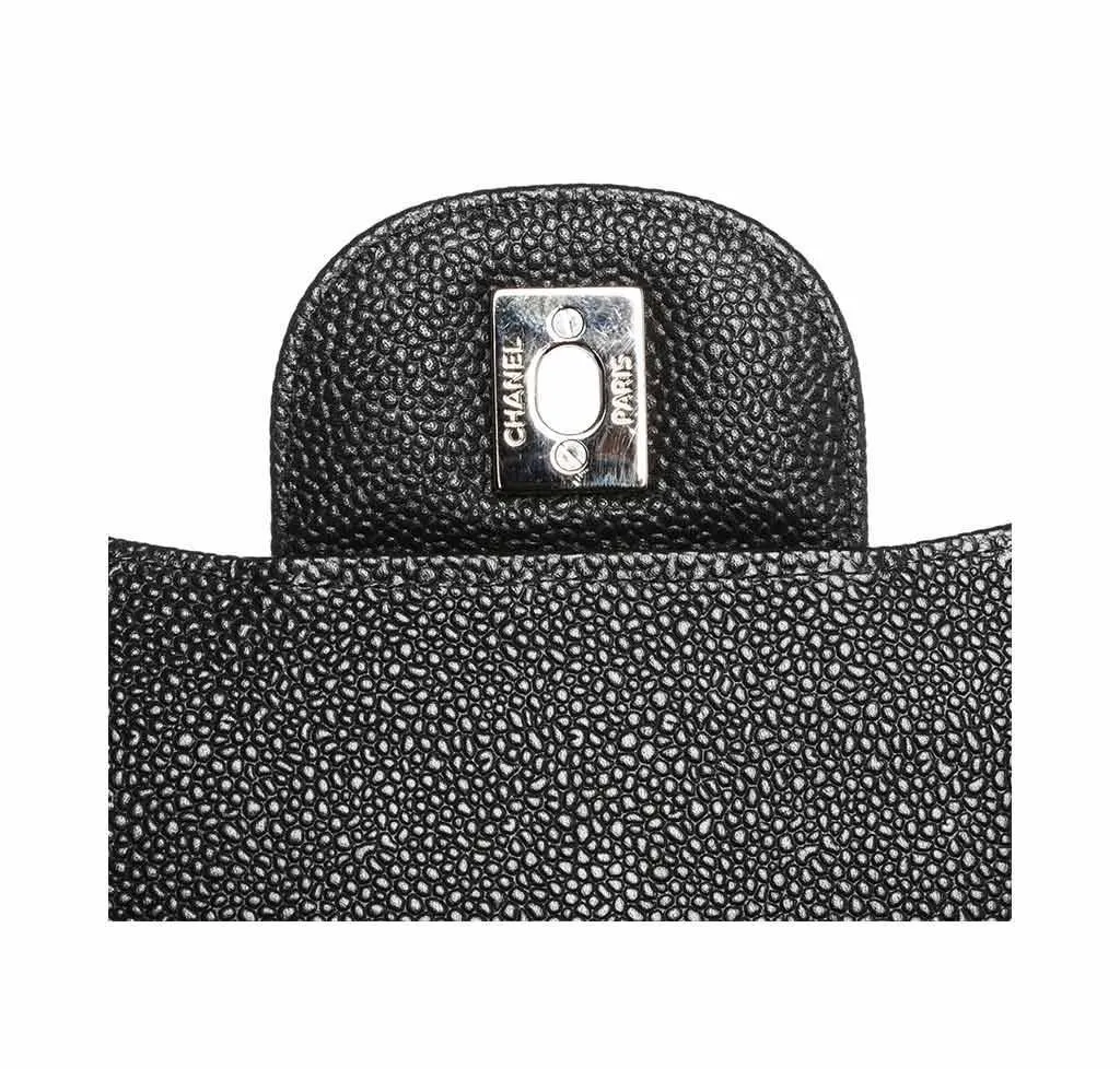Chanel Black Double Flap Jumbo Classic 2.55 Bag