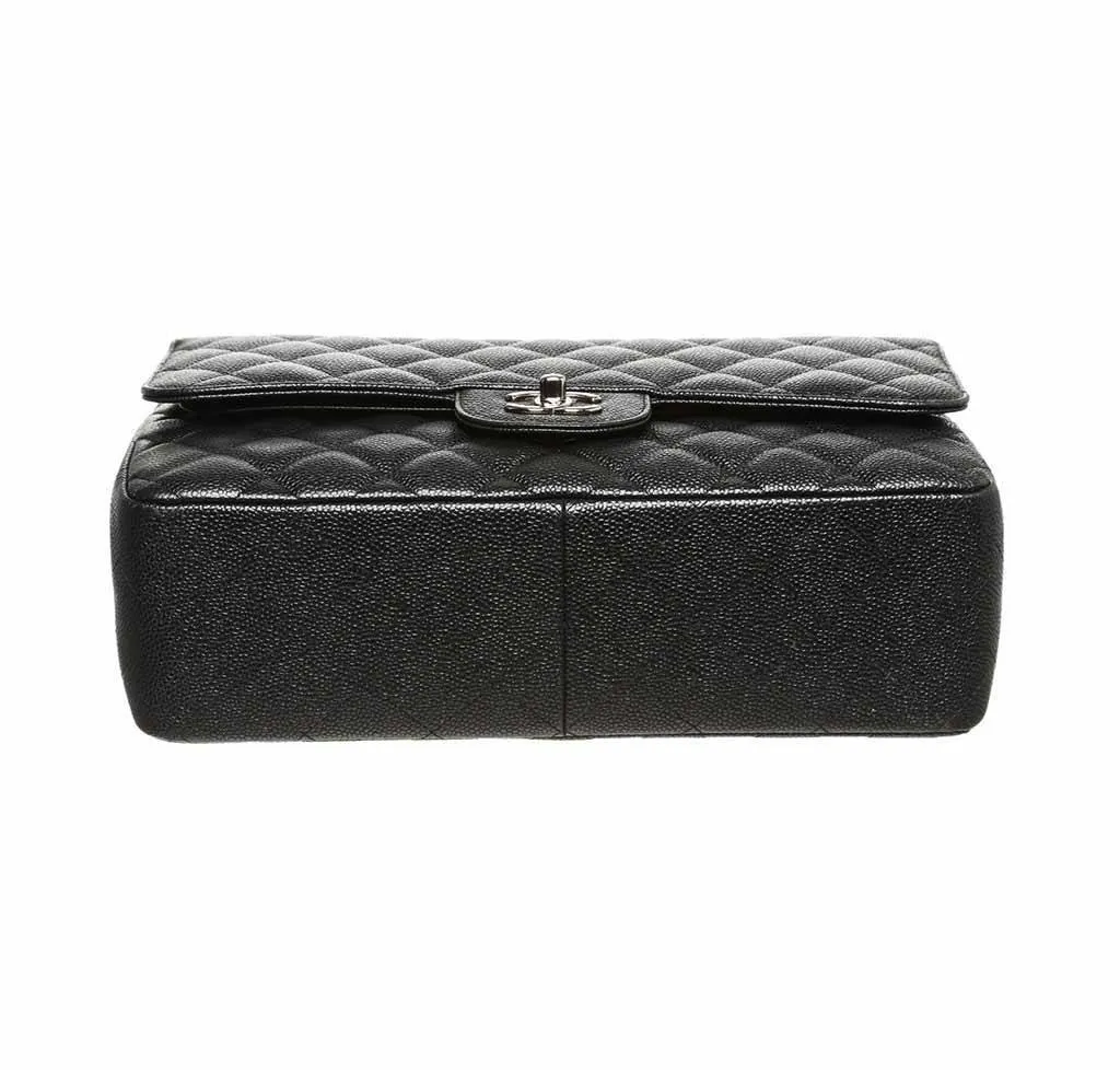 Chanel Black Double Flap Jumbo Classic 2.55 Bag