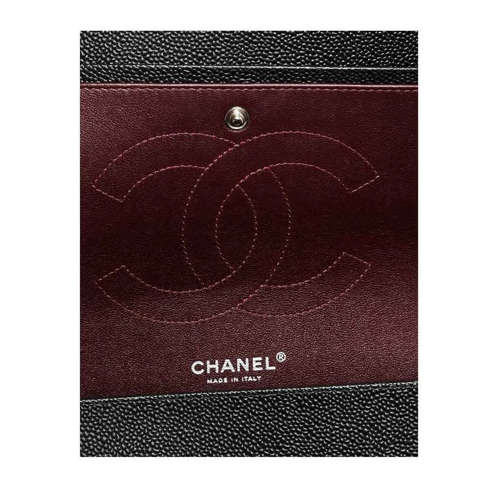 Chanel Black Double Flap Jumbo Classic 2.55 Bag