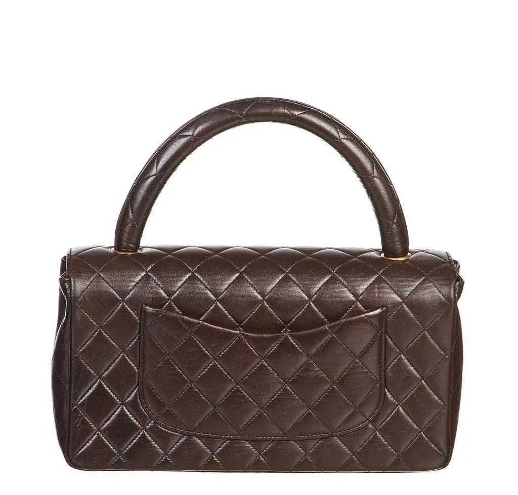 Chanel Brown Top Handle Bag