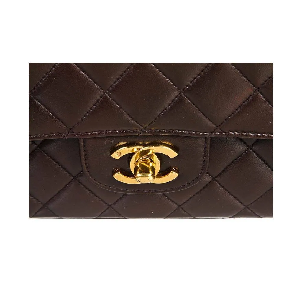 Chanel Brown Top Handle Bag