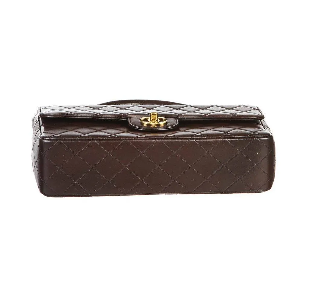 Chanel Brown Top Handle Bag