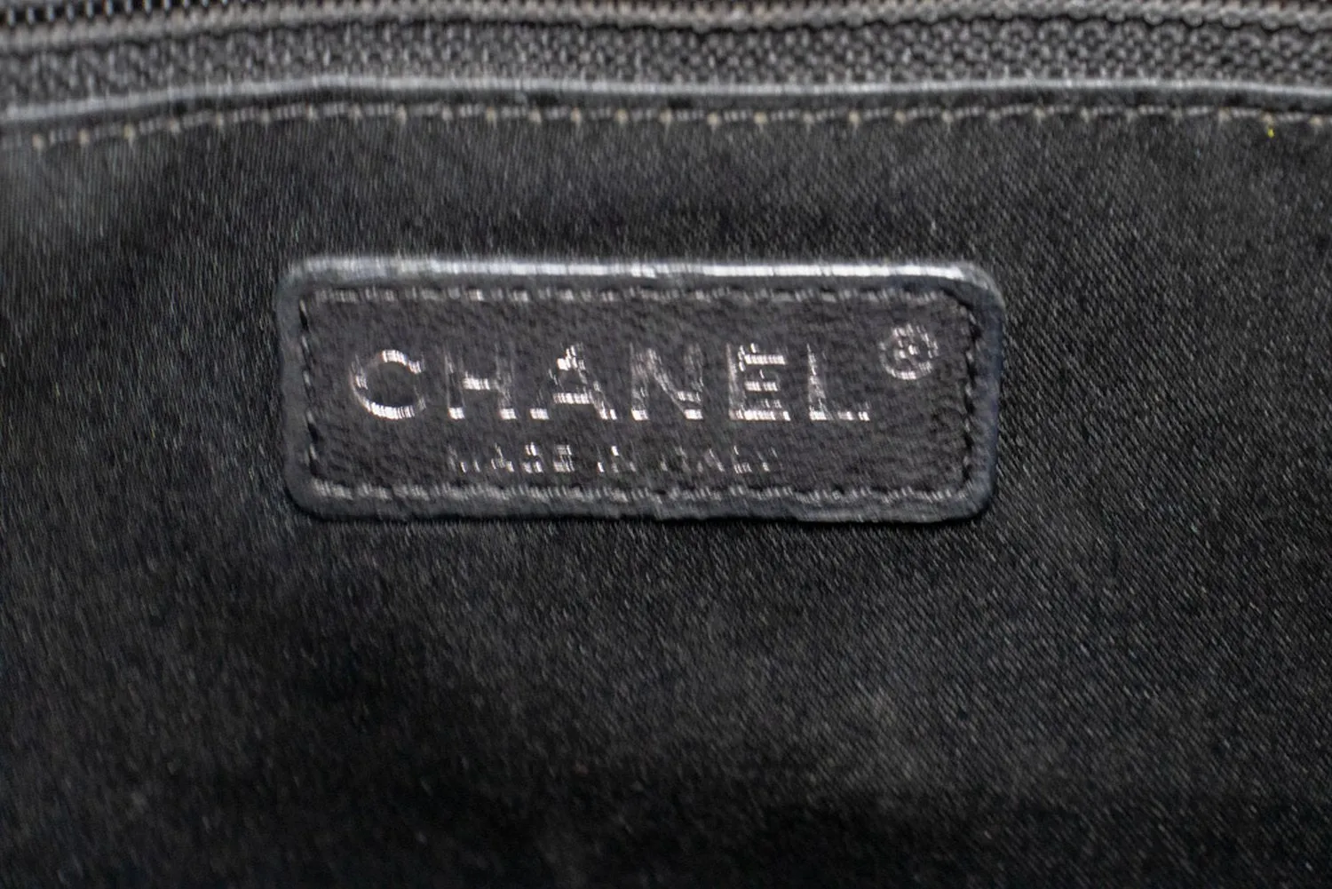 CHANEL Caviar GST 13" Grand Shopping Tote Chain Shoulder Bag Black n38