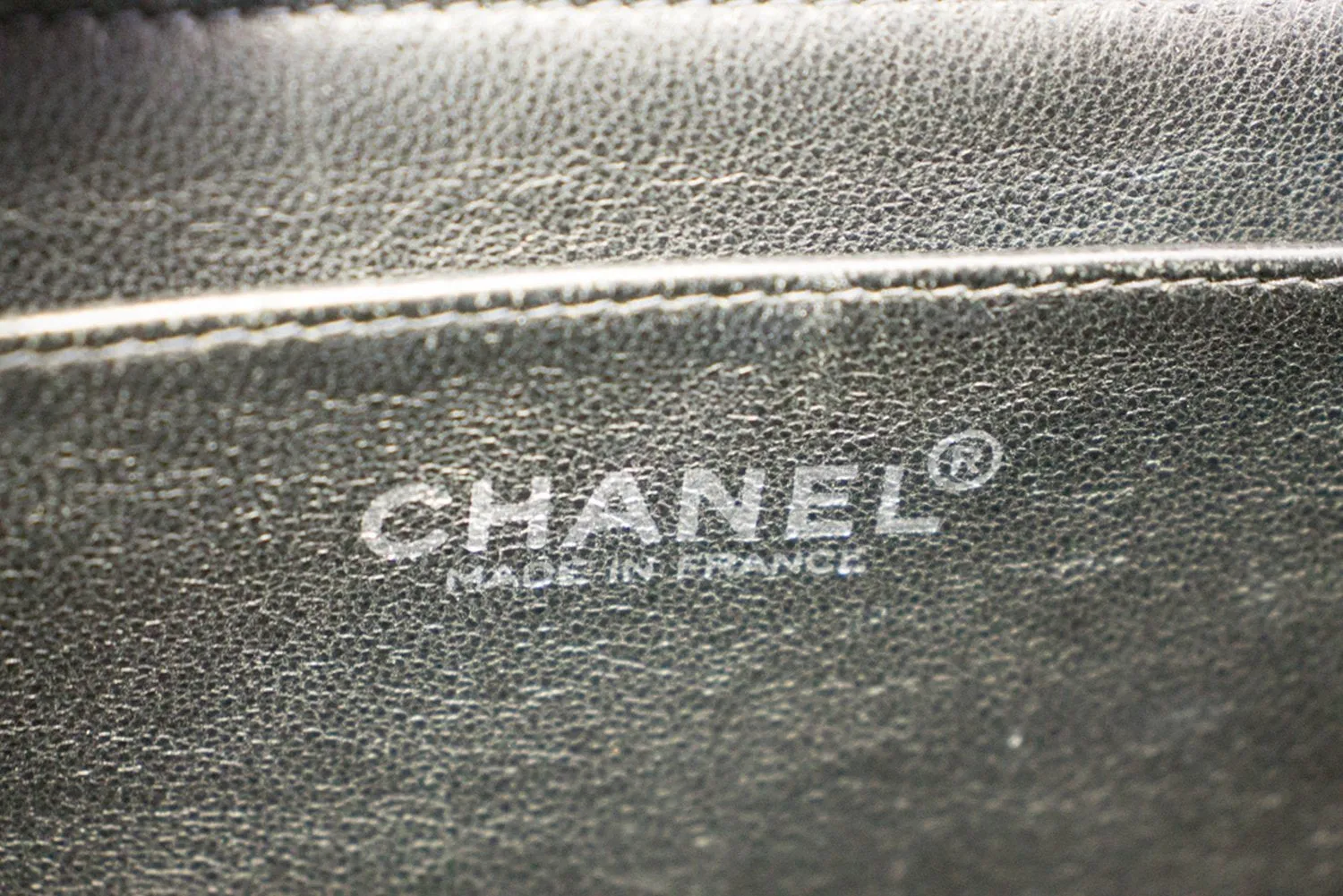 CHANEL Classic Large 11" Chain Shoulder Bag Black Grained Calfskin h58