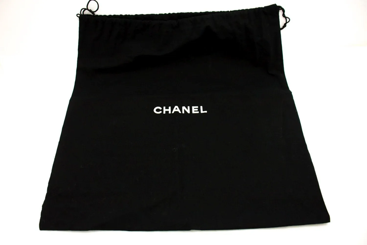 CHANEL Classic Large 11" Chain Shoulder Bag Black Grained Calfskin h58