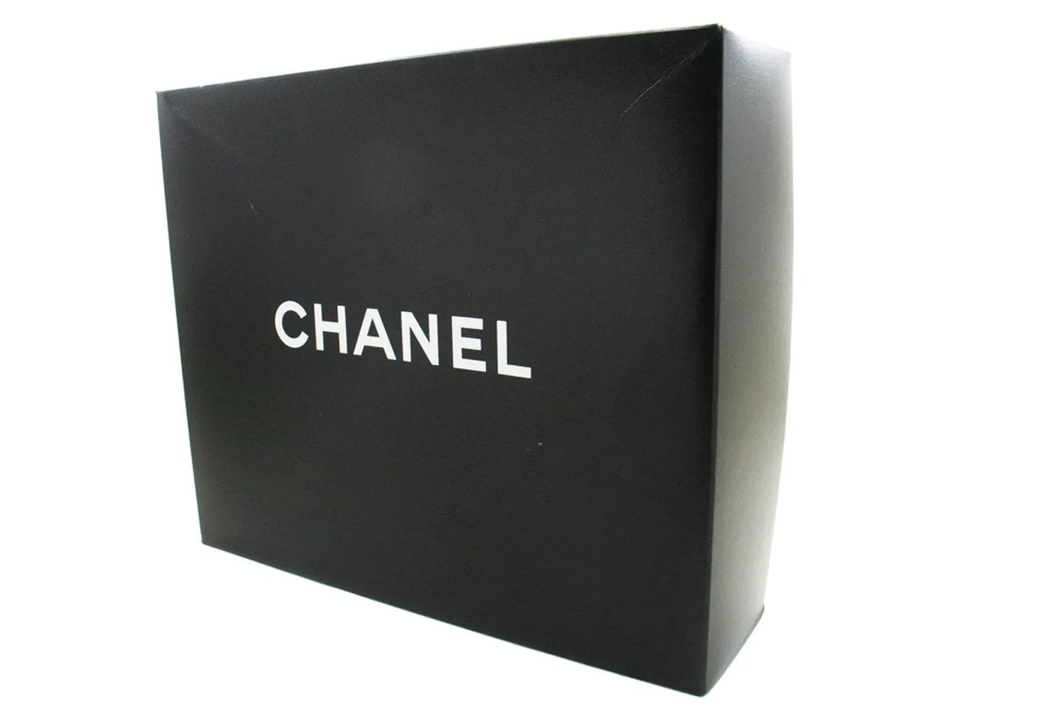 CHANEL Classic Large 11" Chain Shoulder Bag Flap Black Lambskin n20