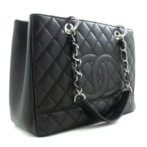CHANEL Grained Calfskin GST 13" Grand Shopping Tote Chain Shoulder p22