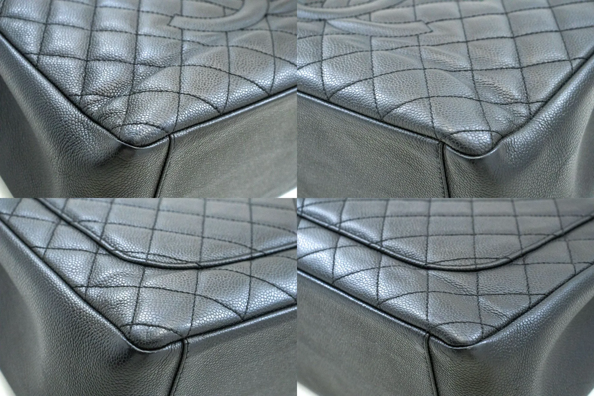 CHANEL Grained Calfskin GST 13" Grand Shopping Tote Chain Shoulder p22