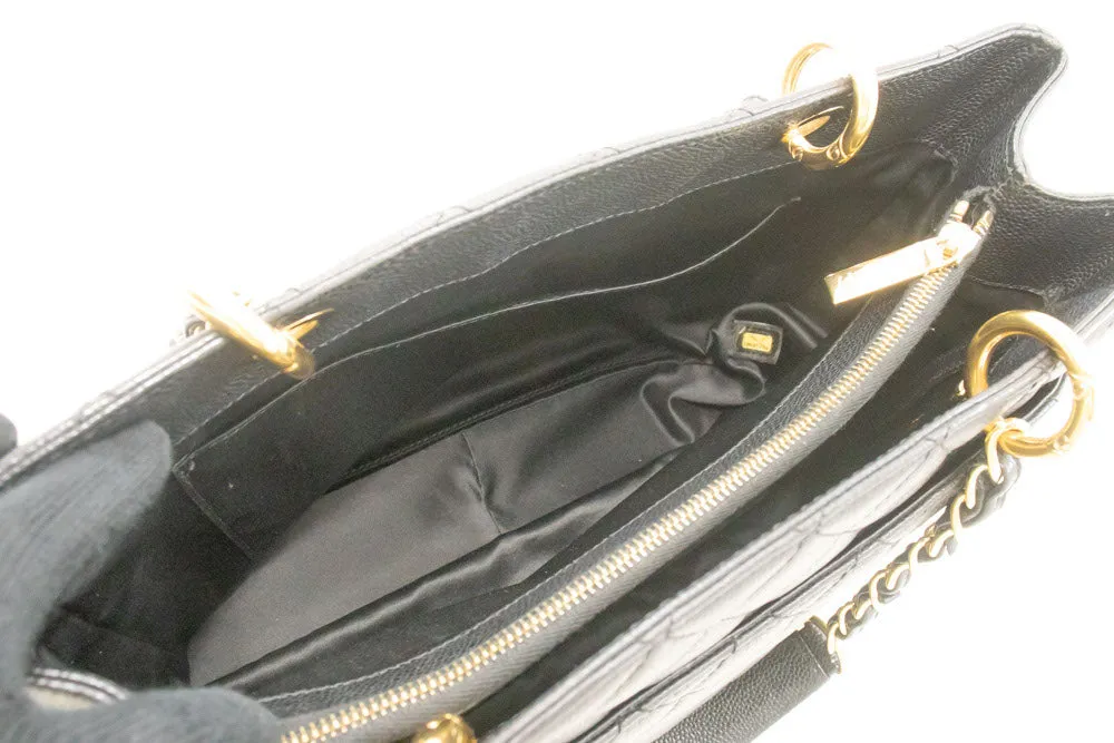 CHANEL Grained Calfskin GST 13" Shopping Tote Chain Shoulder Bag p67