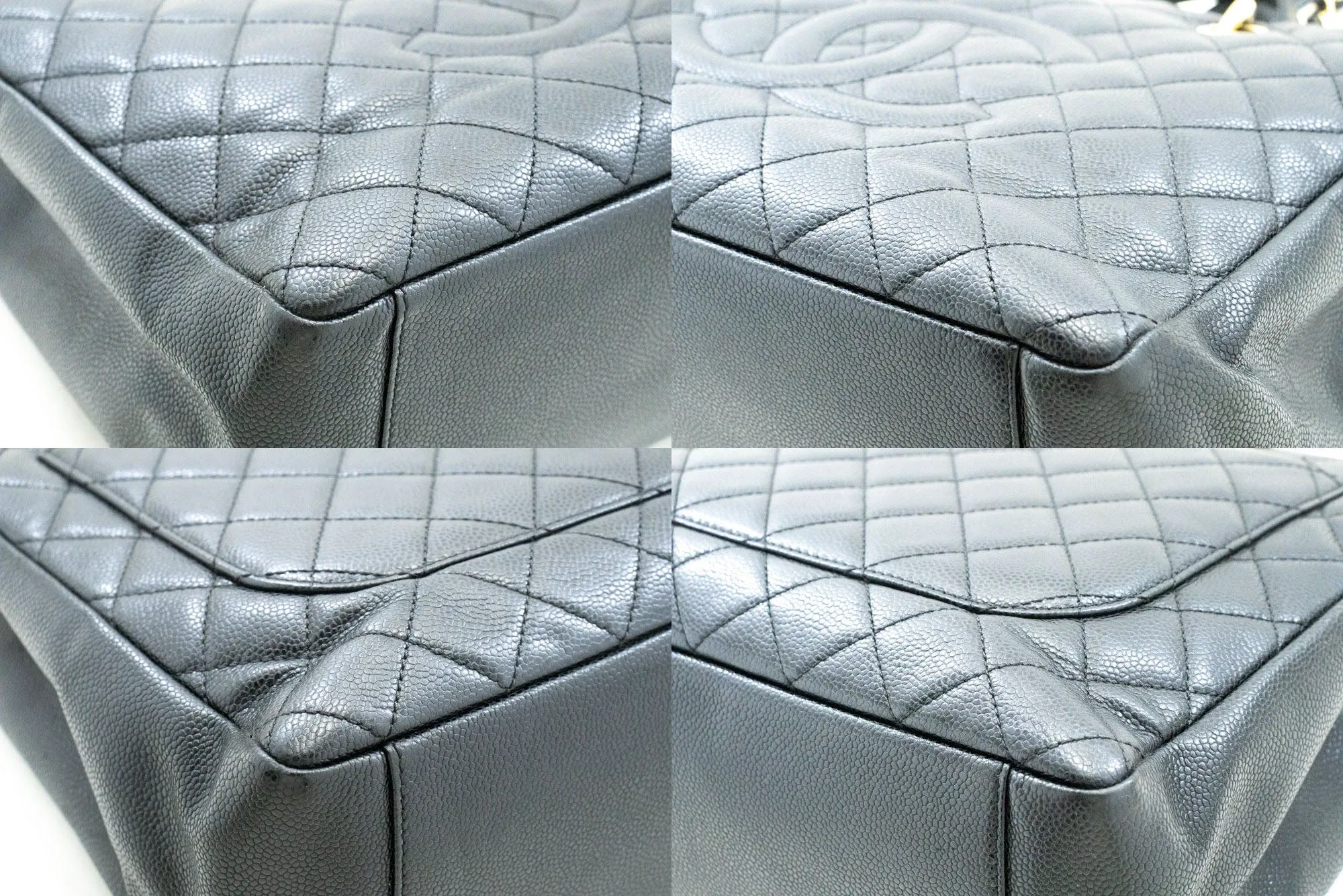 CHANEL Grained Calfskin GST 13" Shopping Tote Chain Shoulder Bag p67
