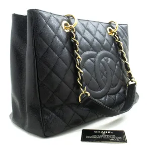 CHANEL Grained Calfskin GST 13" Shopping Tote Chain Shoulder Bag p67
