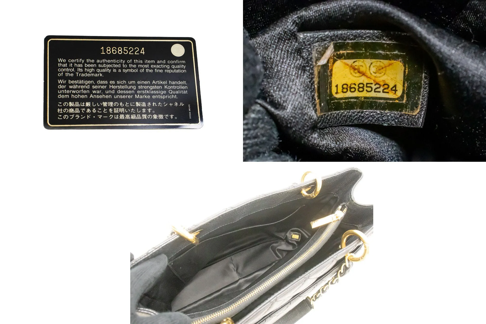 CHANEL Grained Calfskin GST 13" Shopping Tote Chain Shoulder Bag p67