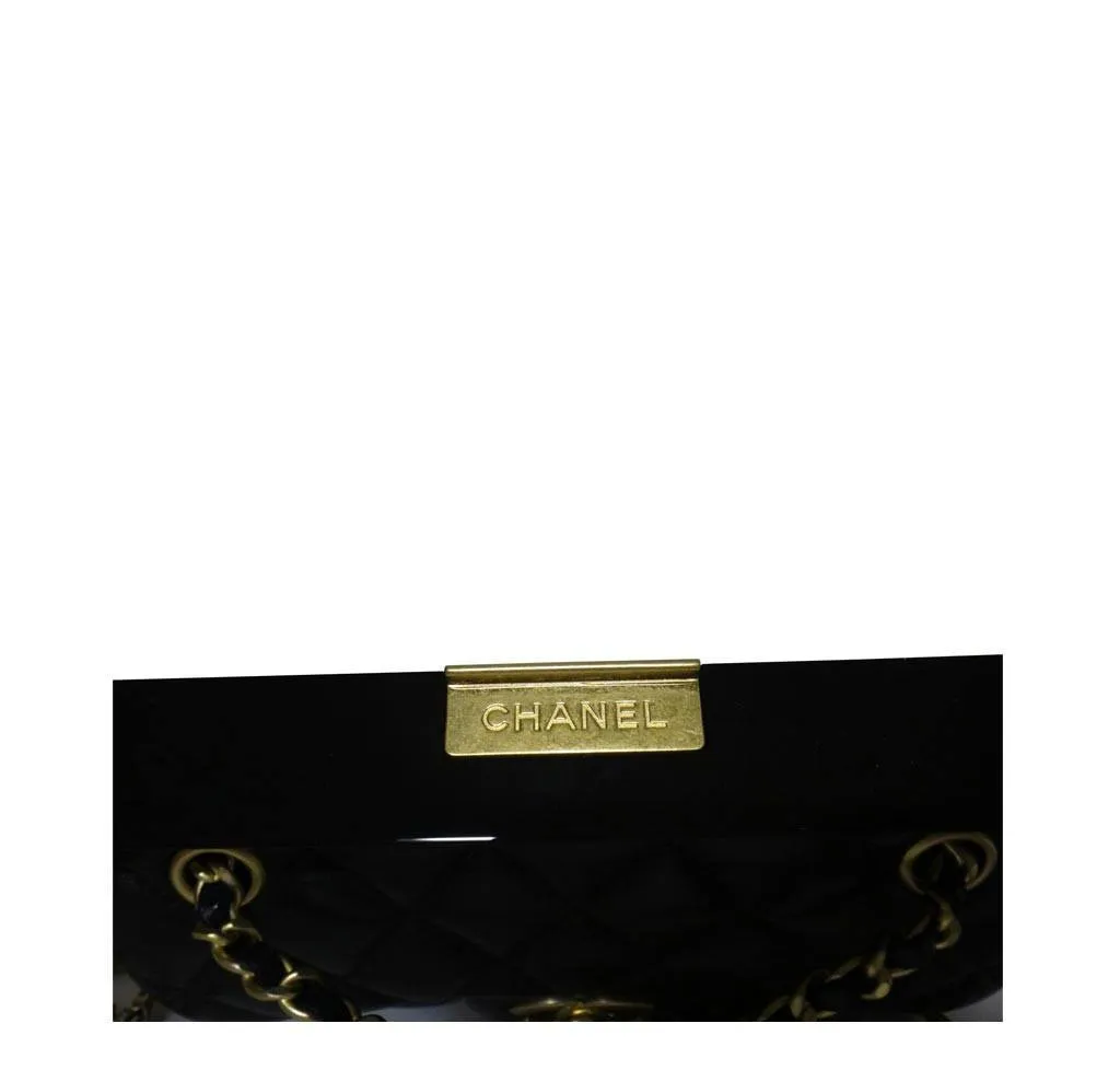 Chanel Runway Plexiglass Frame Bag Black