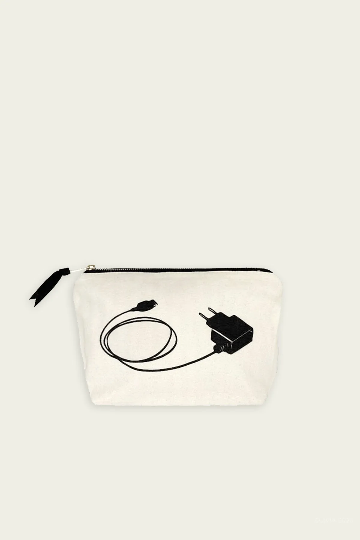 Charger Pouch in Cream