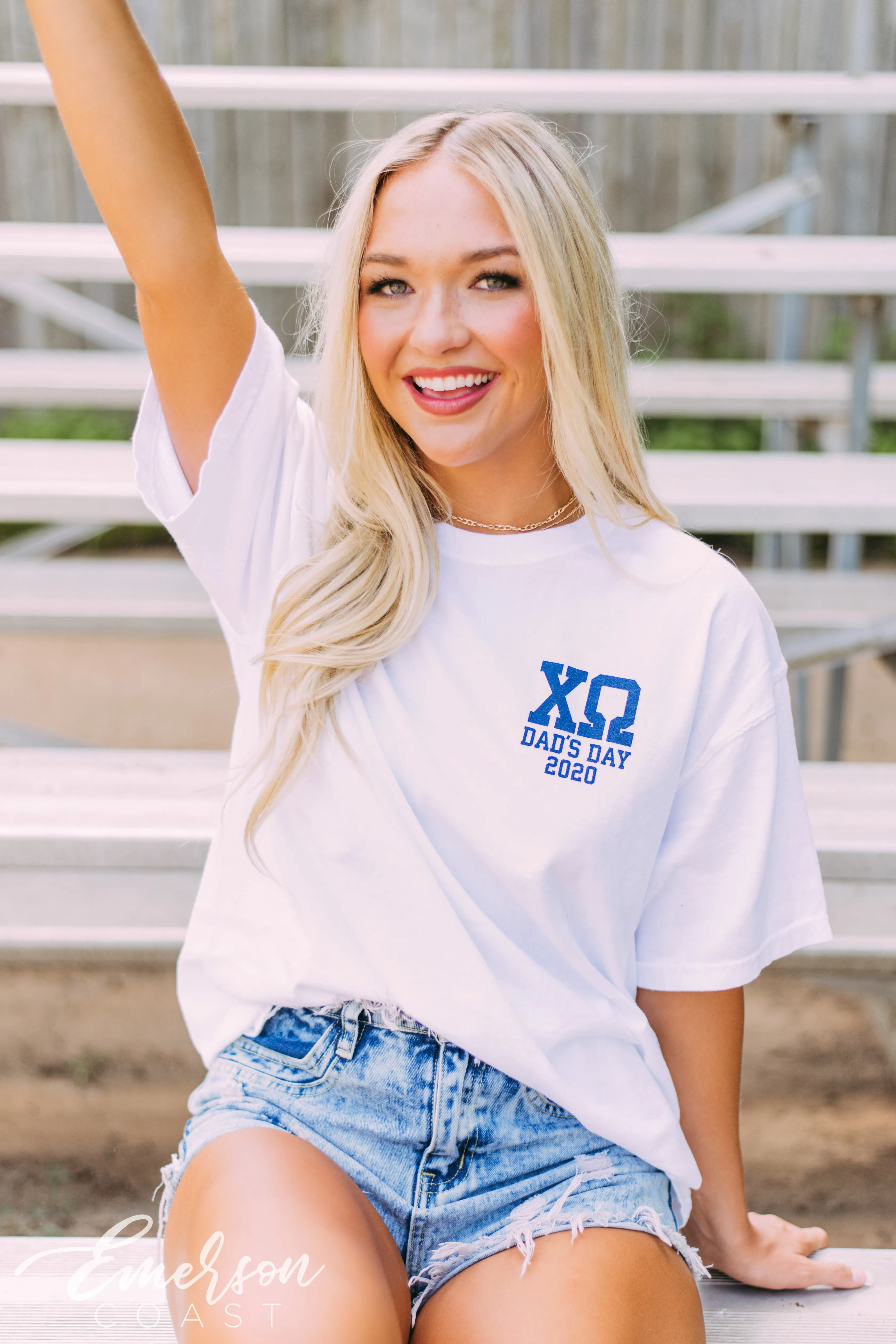 Chi Omega Dad's Weekend Jersey Tee