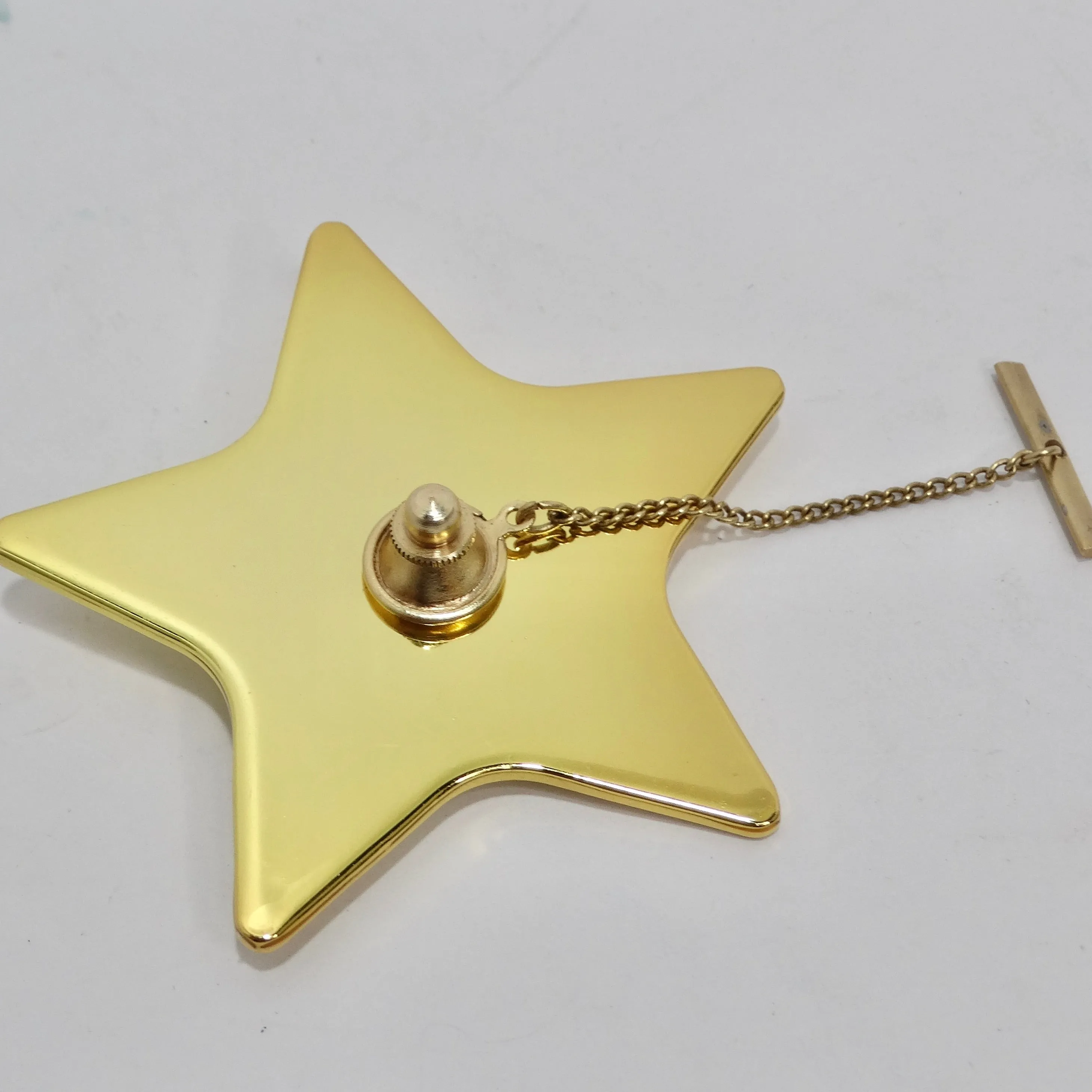 Christian Dior Gold Tone Star Pin