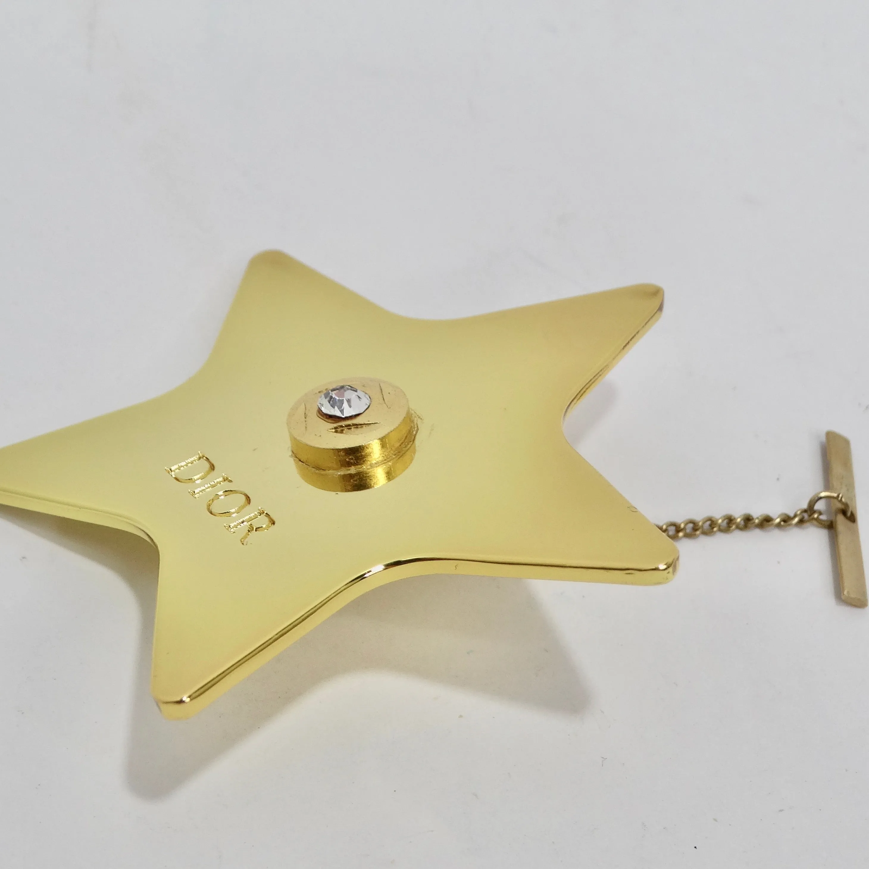 Christian Dior Gold Tone Star Pin