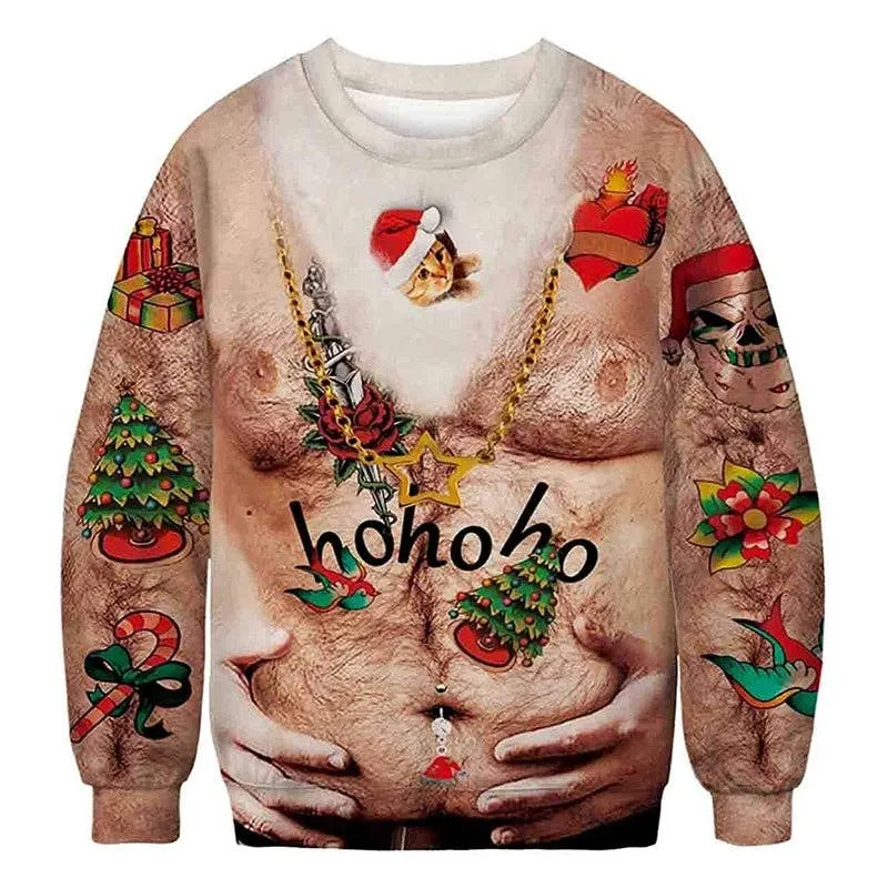 Christmas Funny 3D Printed Sweatshirt