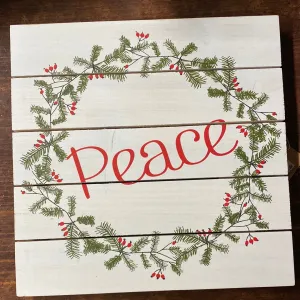 Christmas Signs | Peace Pallet Sign