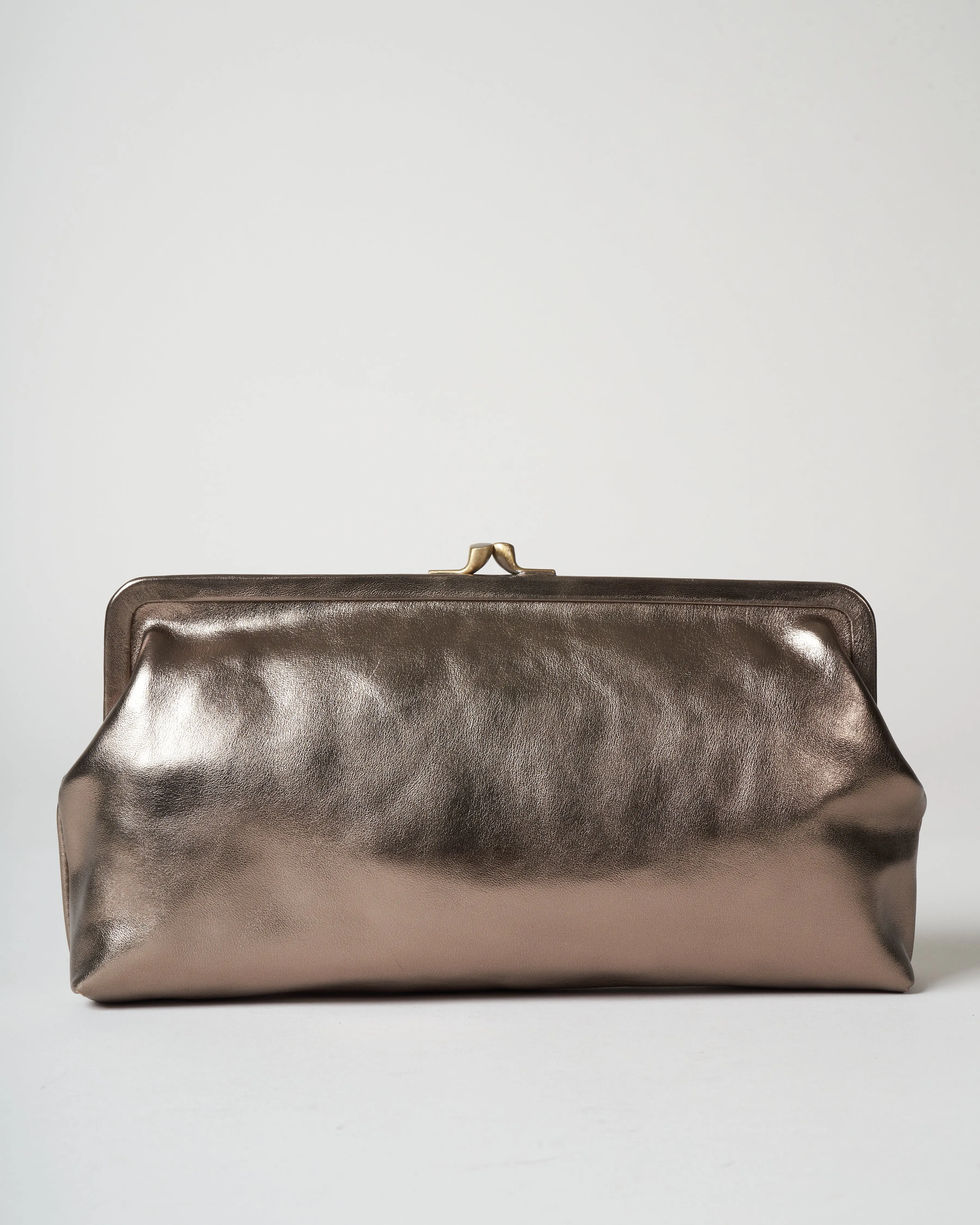 clutch bag - bronze