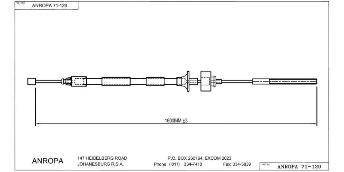 Clutch Cable Renault Sandero, Logan 1.4/1.6 Mpi